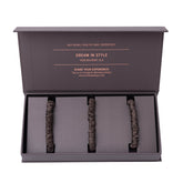 Skinny Silk Scrunchie Set Future Brown